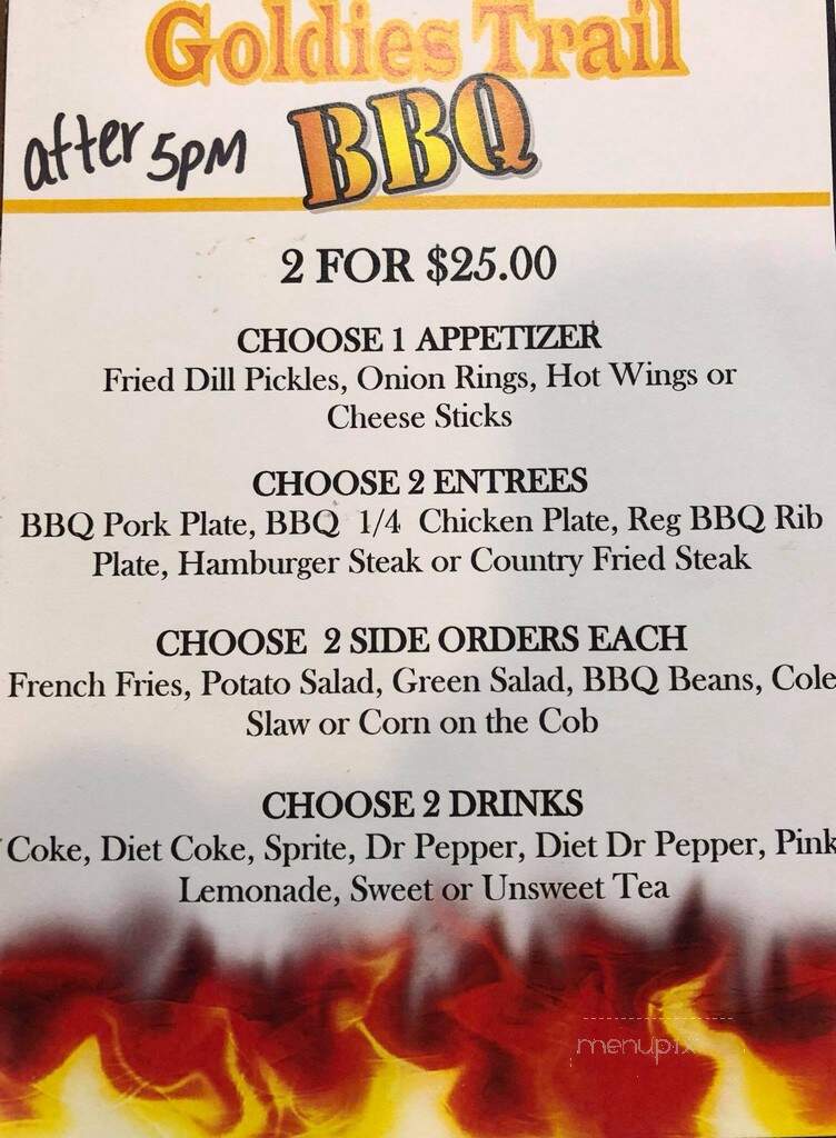 Goldie's Trail Bar-B-Que - Vicksburg, MS menu_pic