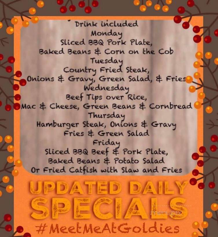 Goldie's Trail Bar-B-Que - Vicksburg, MS menu_pic
