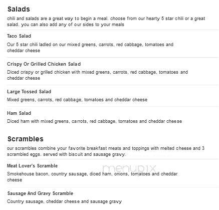 Huddle House - Amory, MS menu_pic
