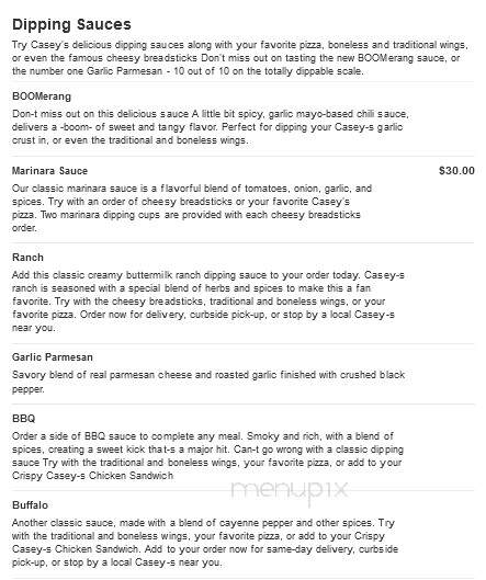 Caseys Carry Out Pizza - Crystal City, MO menu_pic