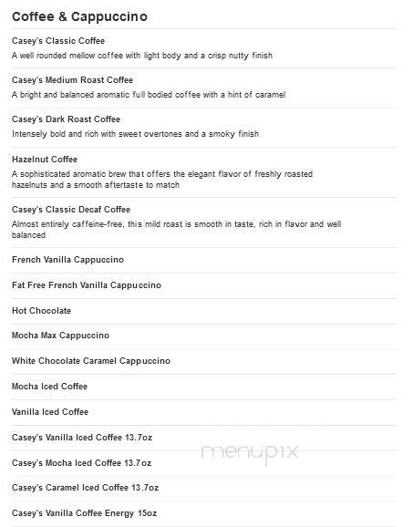 Casey's General Store - Billings, MO menu_pic