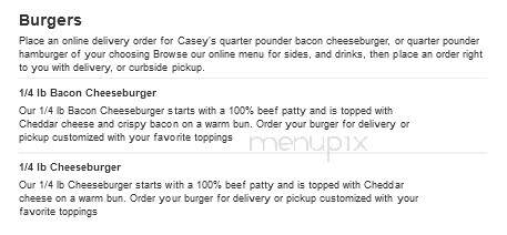 Casey's General Store - Billings, MO menu_pic
