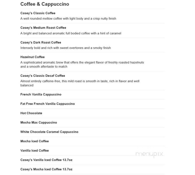 Casey's General Store - York, NE menu_pic