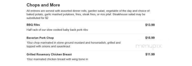 Veranda At Divots - Norfolk, NE menu_pic