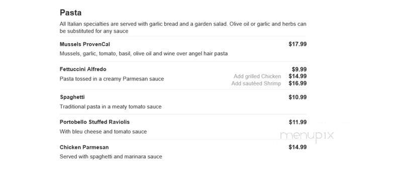 Veranda At Divots - Norfolk, NE menu_pic