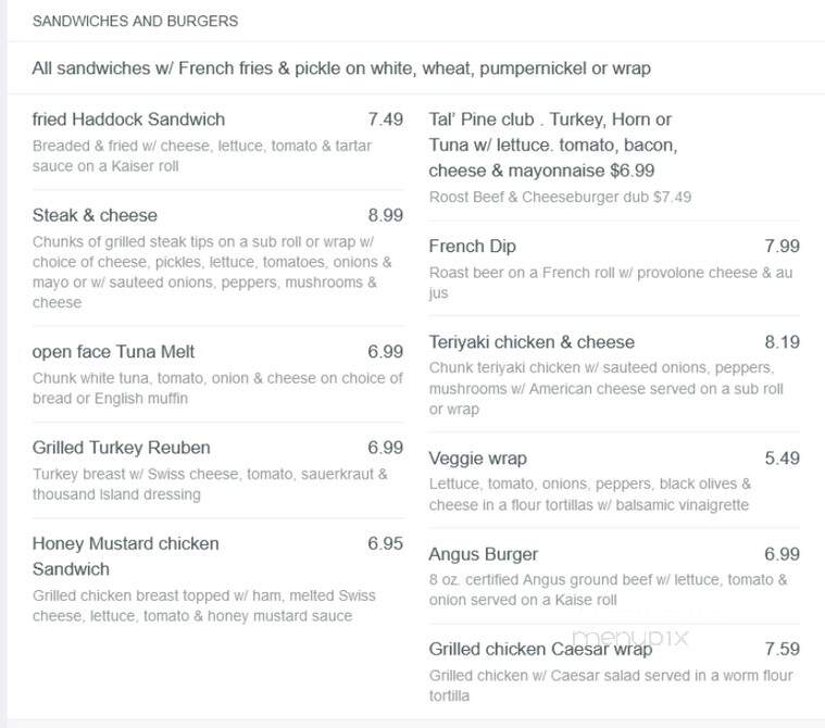 Weare Towne Grille - Weare, NH menu_pic