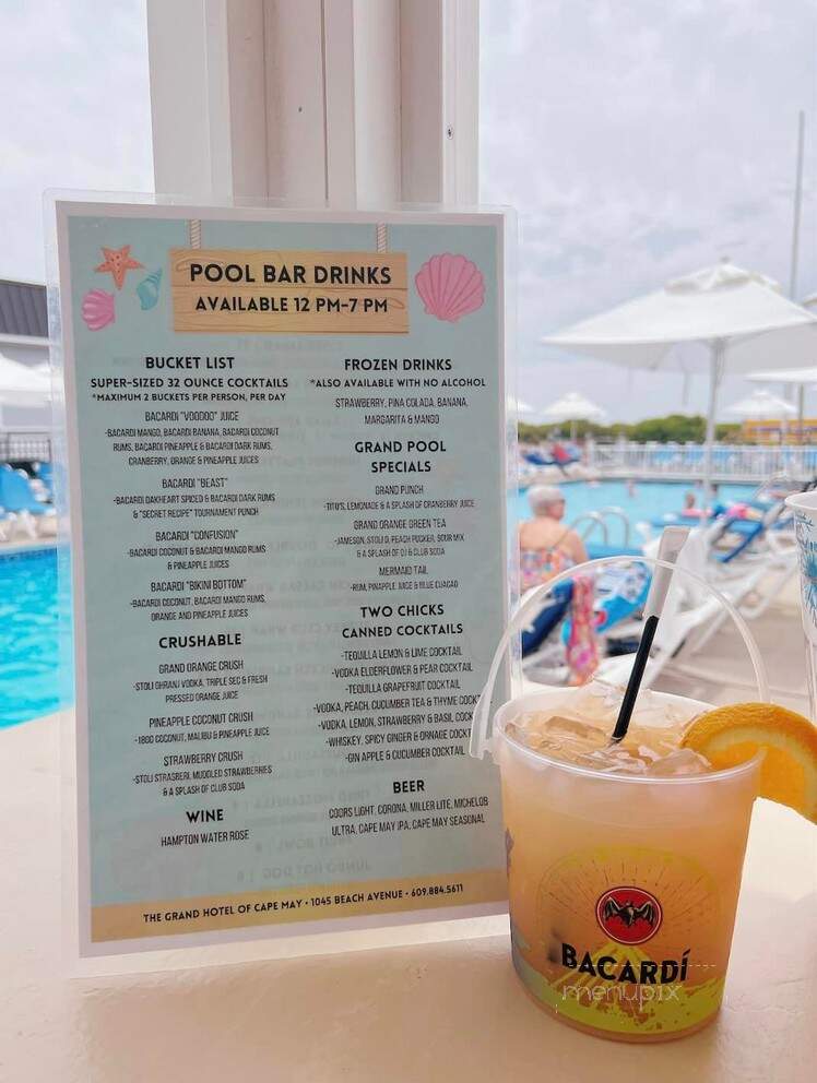 Grand Hotel Of Cape May - Cape May, NJ menu_pic