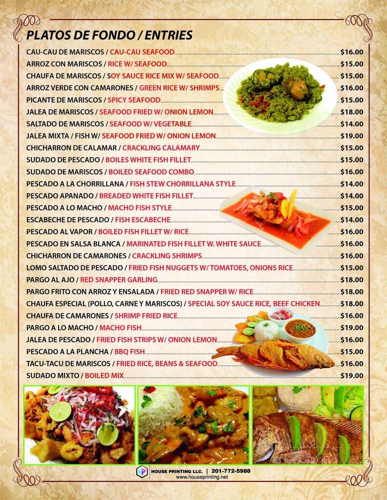 Yoli's Restaurant - Kearny, NJ menu_pic