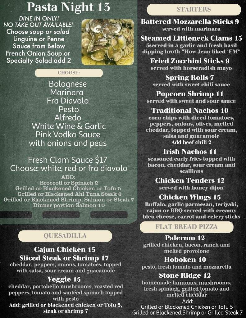 High Falls Cafe - High Falls, NY menu_pic