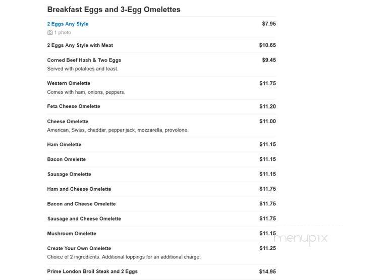 Van Dam Diner - Long Island City, NY menu_pic
