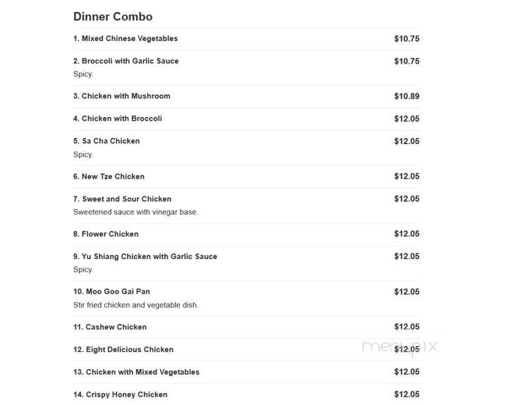 Wok Bo Chinese Restaurant - Charlotte, NC menu_pic