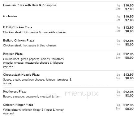 Premier Pizza - Hatboro, PA menu_pic