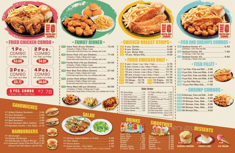 O K Chinese Restaurant - Los Angeles, CA menu_pic