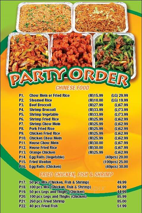 O K Chinese Restaurant - Los Angeles, CA menu_pic