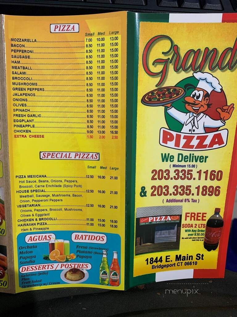 Grand Pizza Inc-Pasta & Subs - Bridgeport, CT