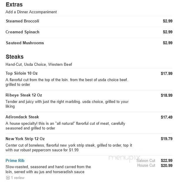 Dakota Restaurant - Avon, CT menu_pic