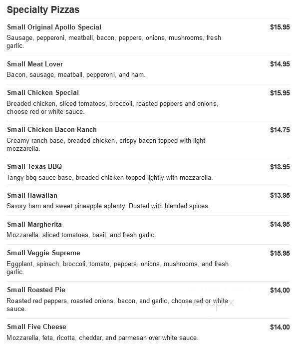 Apollo Pizza - Derby, CT menu_pic