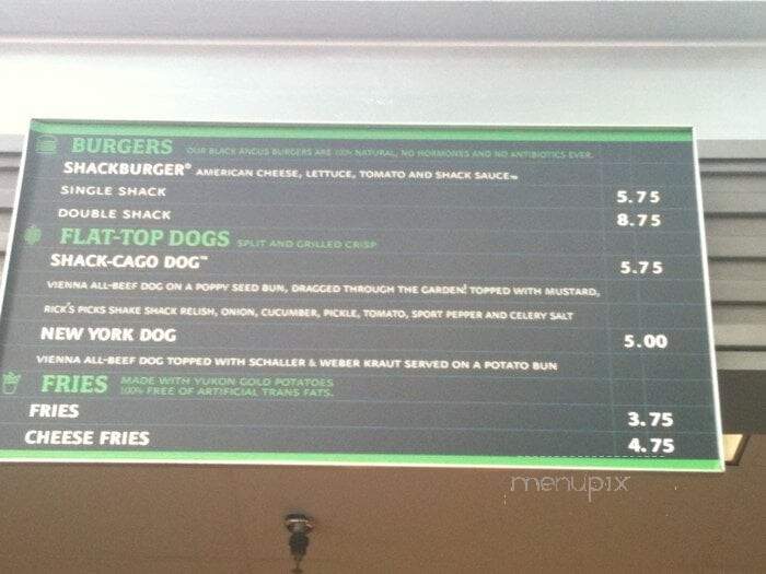 Shake Shack - Saratoga Springs, NY menu_pic