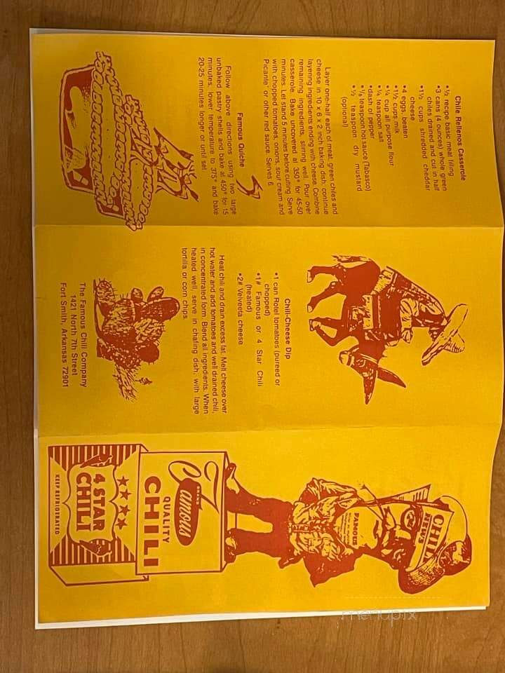 Famous Chili - Fort Smith, AR menu_pic