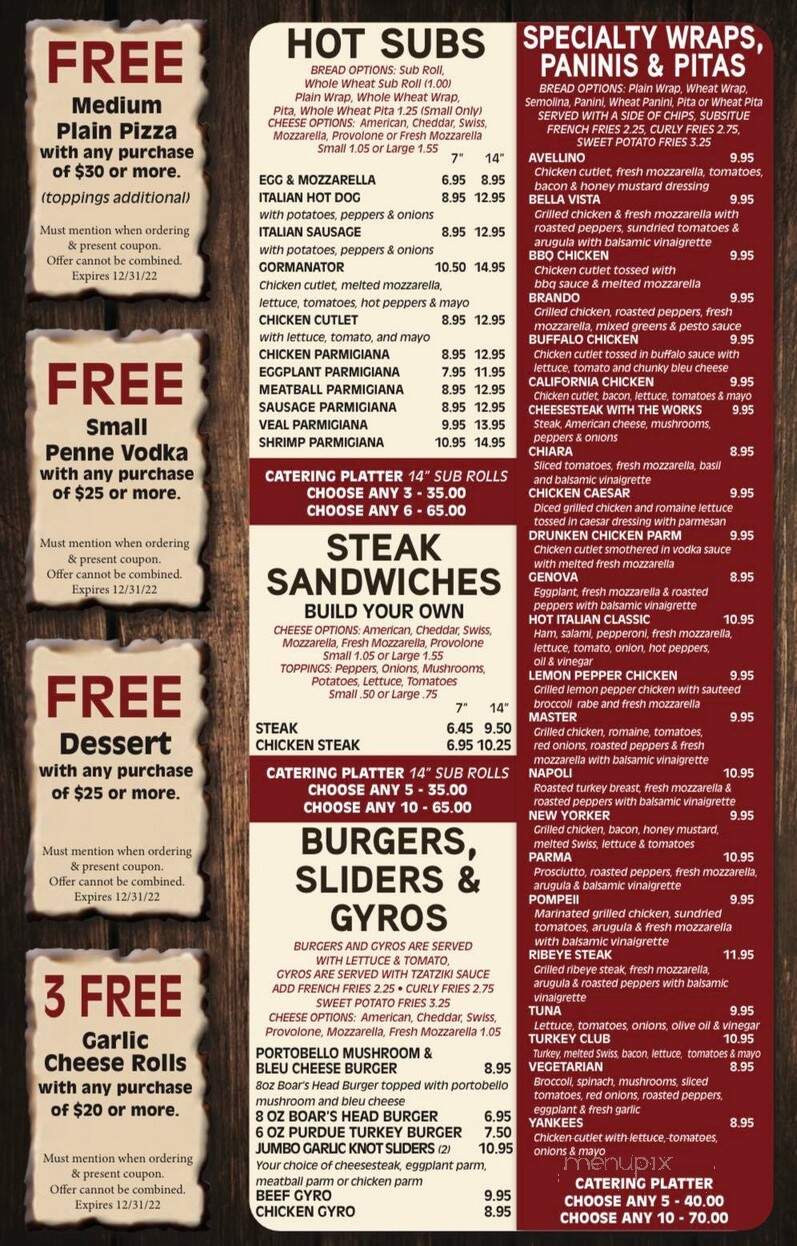 Master Pizza - Carlstadt, NJ menu_pic