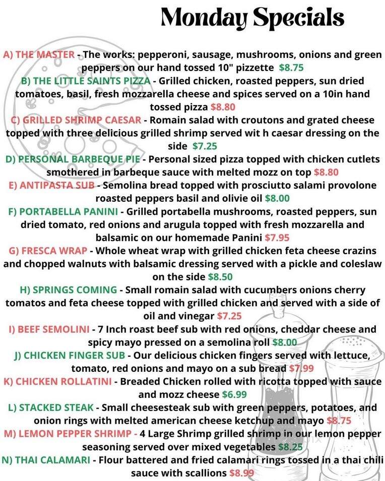 Master Pizza - Carlstadt, NJ menu_pic
