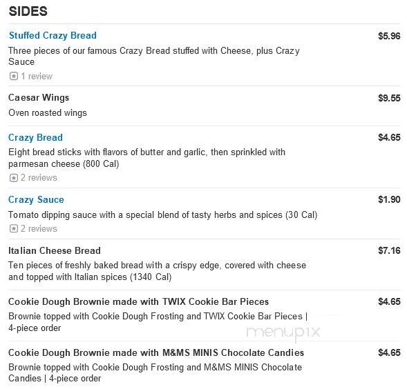 Little Caesar's Pizza - Ashland, VA menu_pic