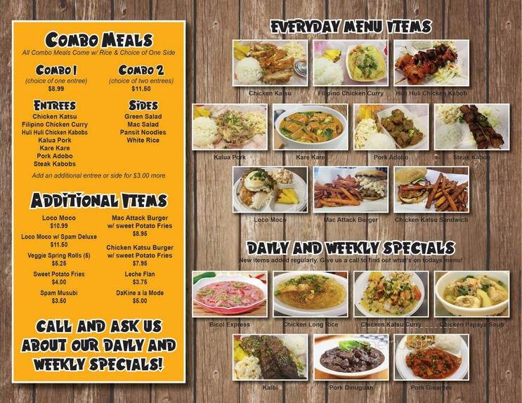 Dakine Grindz Restaurant - Sunset, UT menu_pic