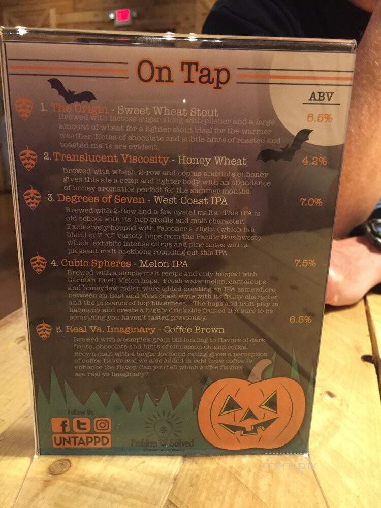 Problem Solved Brewery - East Windsor, CT