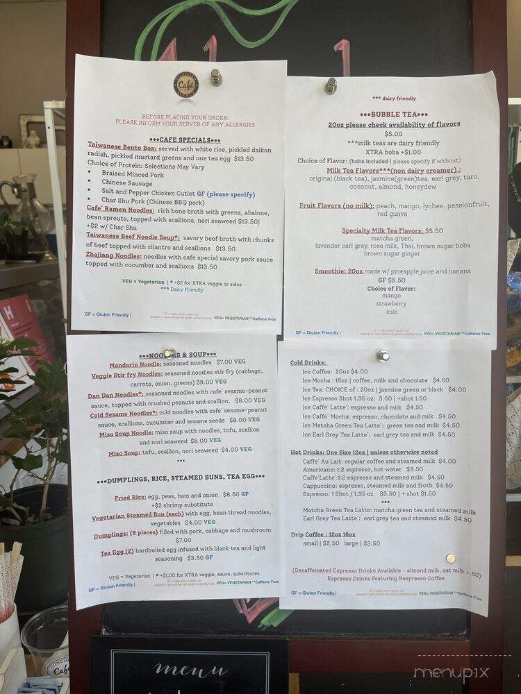 Concord Avenue Cafe - Cambridge, MA menu_pic