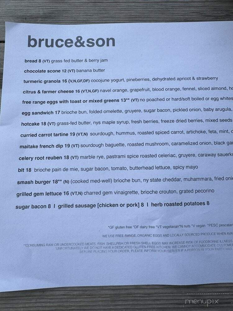 Bruce's Cheese Emporium & Cafe - Greenport, NY menu_pic