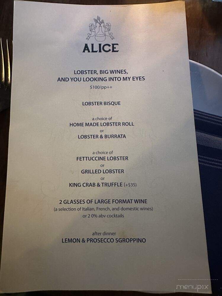 Johnnies Italian Restaurant - New York, NY menu_pic