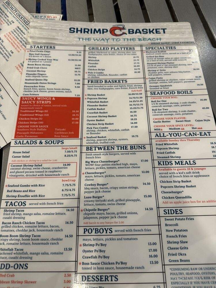 Shrimp Basket - Pensacola, FL menu_pic