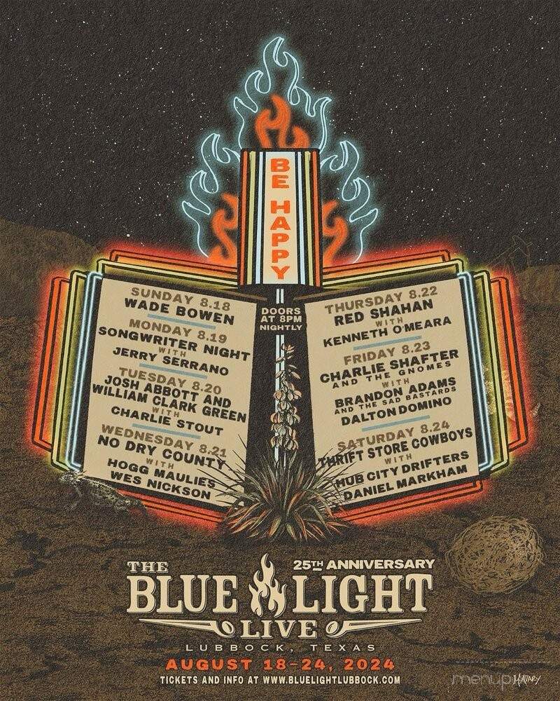 Blue Light - Amarillo, TX menu_pic