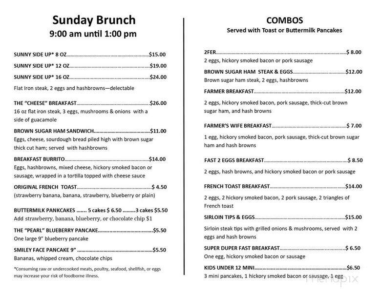Cheers Bar & Grill - Dow City, IA menu_pic