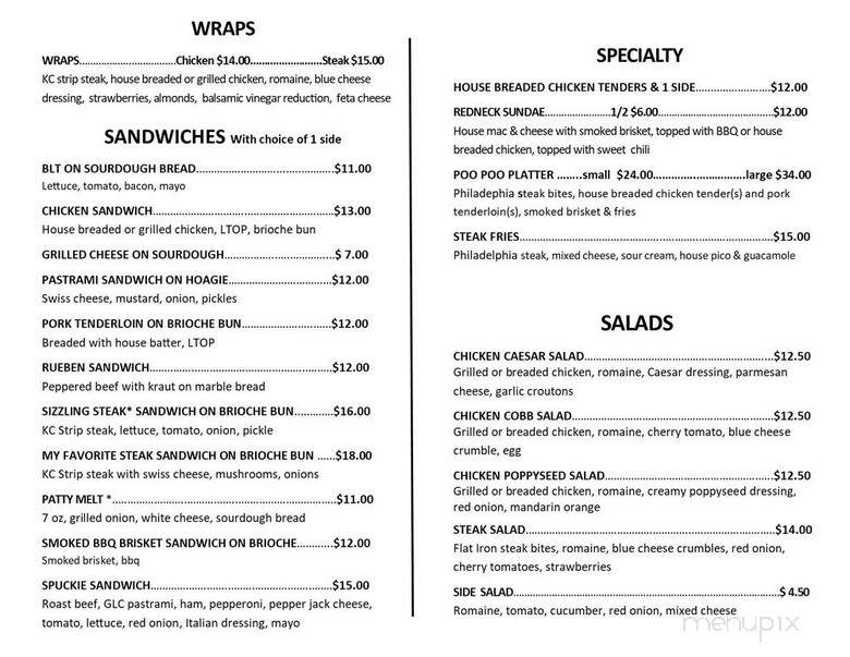 Cheers Bar & Grill - Dow City, IA menu_pic