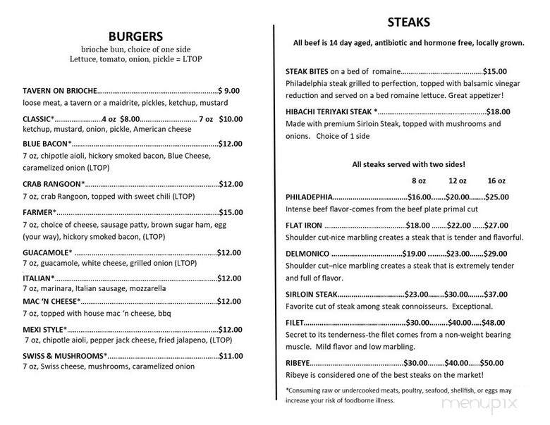 Cheers Bar & Grill - Dow City, IA menu_pic