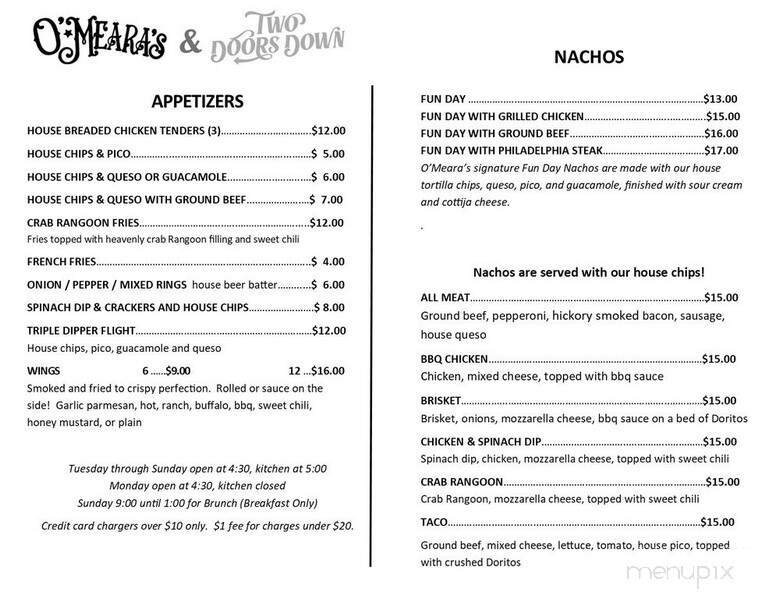 Cheers Bar & Grill - Dow City, IA menu_pic