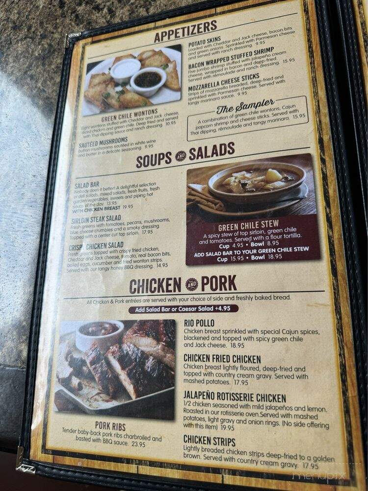 Cattle Baron - Ruidoso, NM menu_pic