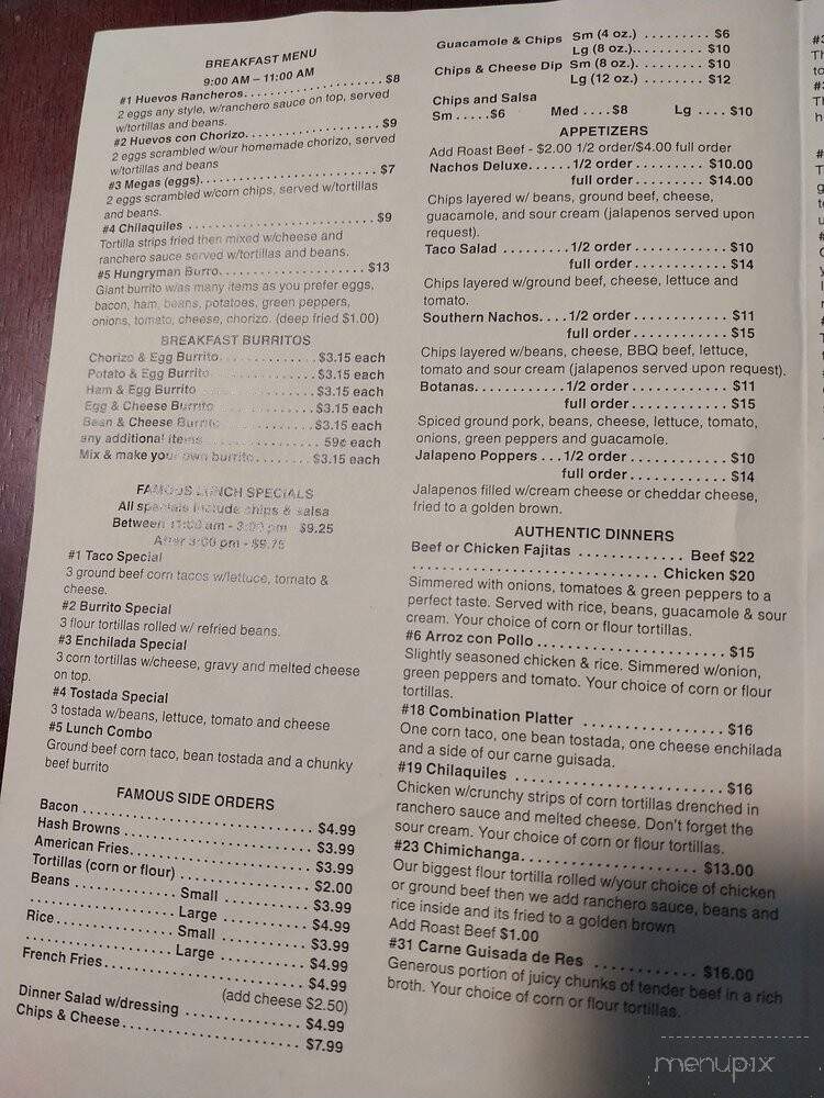 Famous Taco - Lansing, MI menu_pic