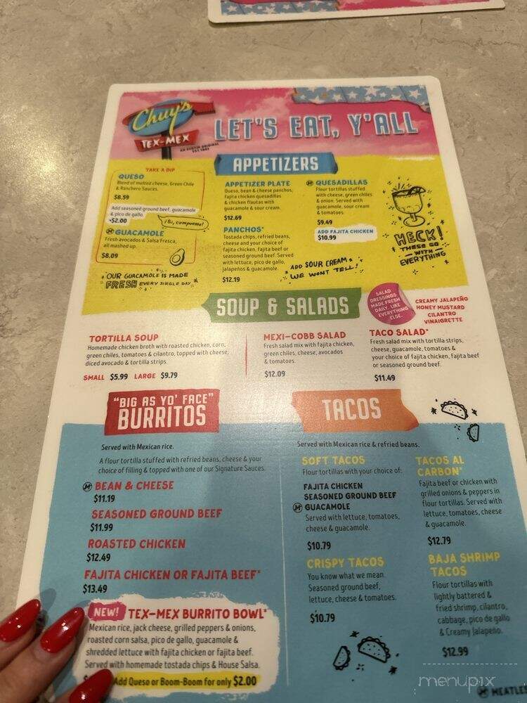 Chuy's Humble - Humble, TX menu_pic