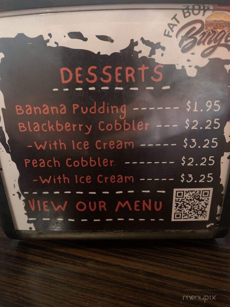Fat Boy's Burgers - Johnson City, TX menu_pic