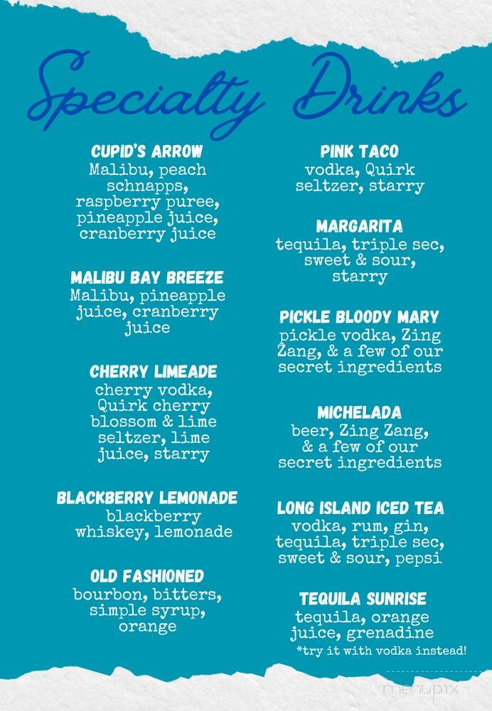 Idle Hour - Anthony, KS menu_pic