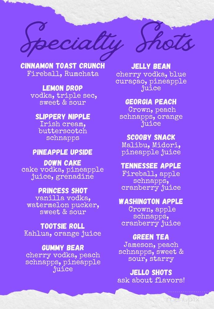 Idle Hour - Anthony, KS menu_pic
