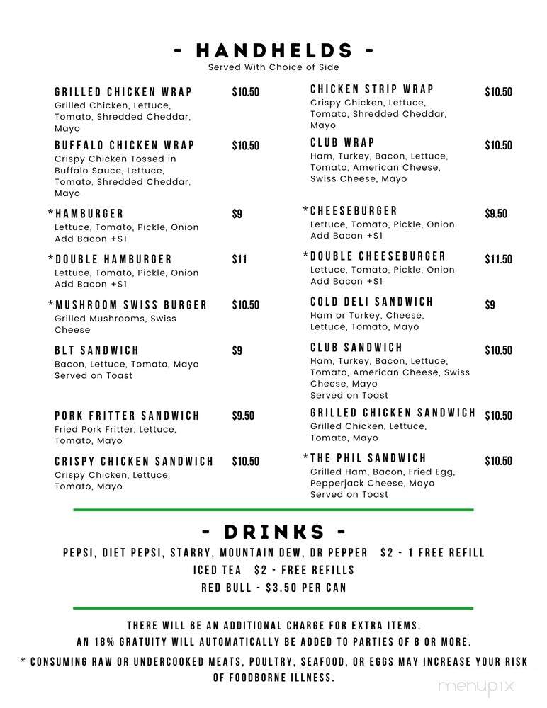 Idle Hour - Anthony, KS menu_pic