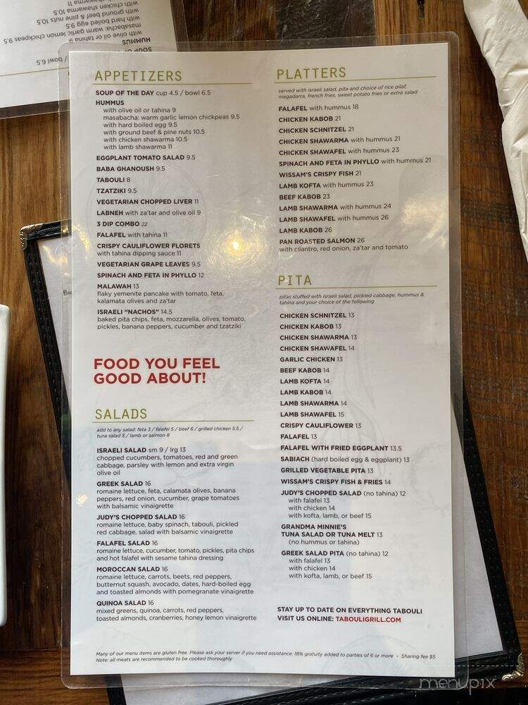 Tabouli Grill - Stamford, CT menu_pic