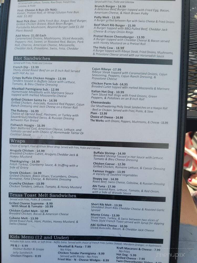 Scojo's Main Street Grill - West Creek, NJ menu_pic