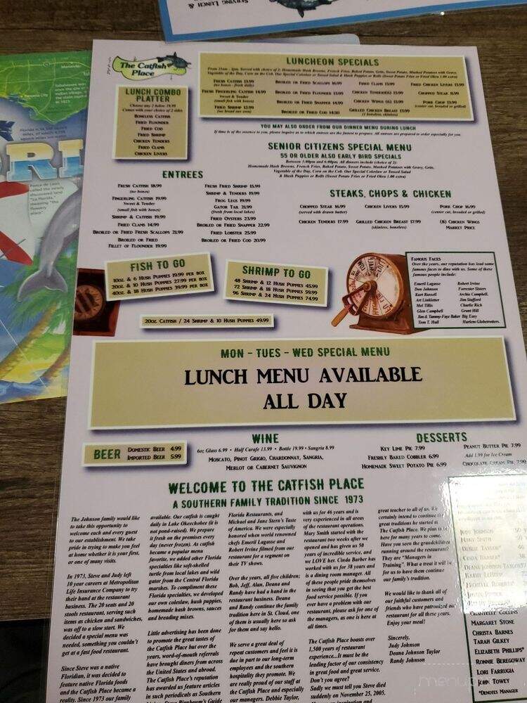 Catfish Place - Centerville, IA menu_pic