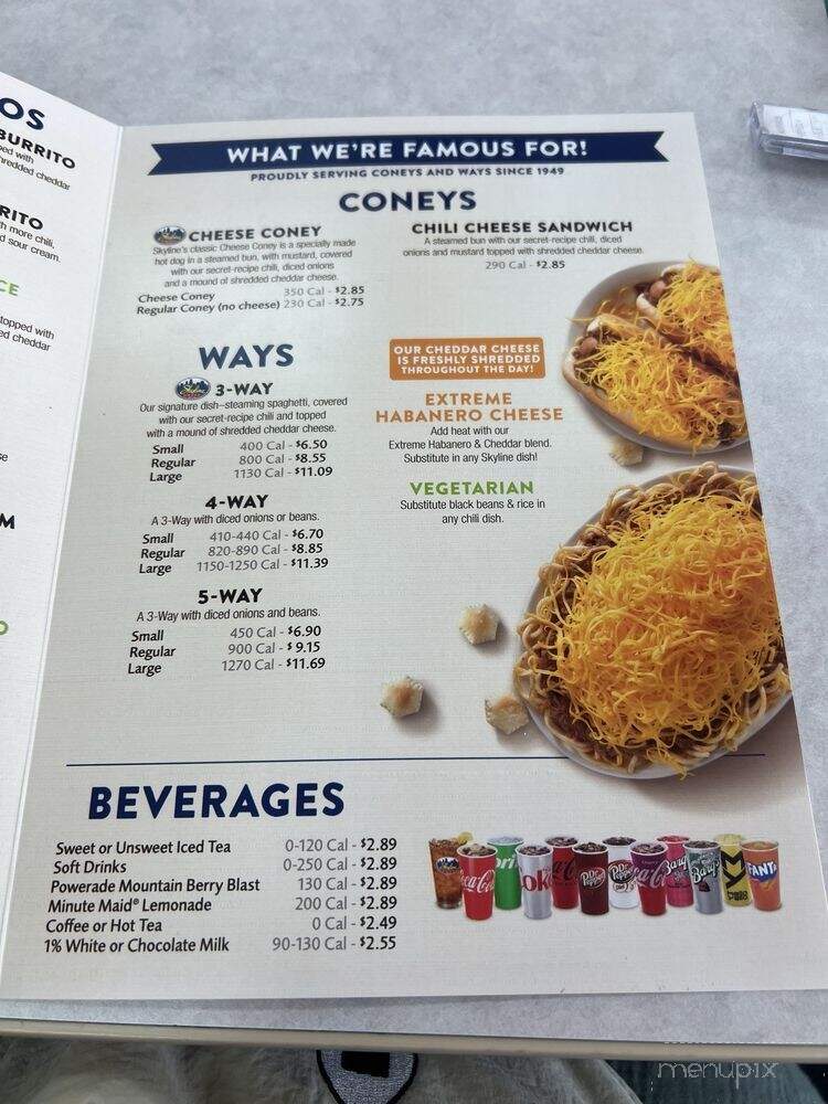 Skyline Chili - Dayton, OH menu_pic