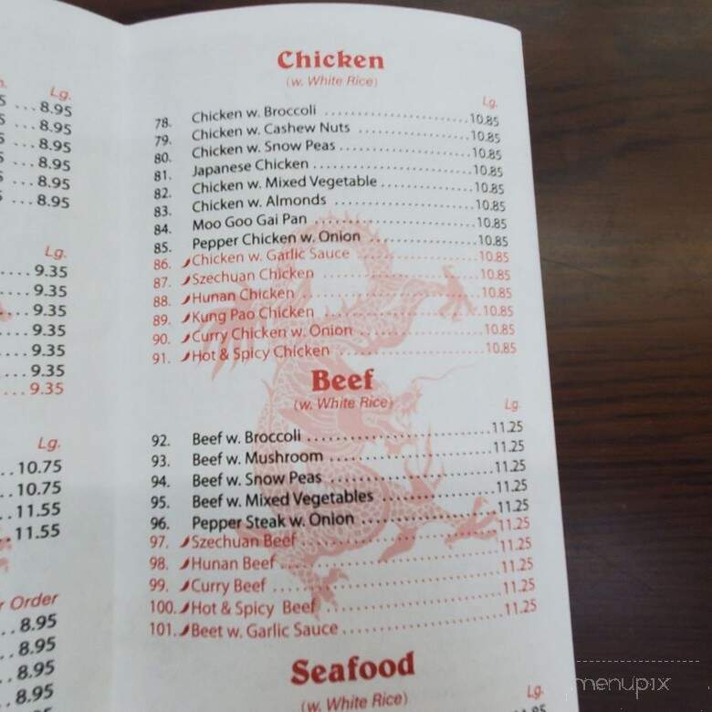 Lucky Dragon - Columbus, GA menu_pic