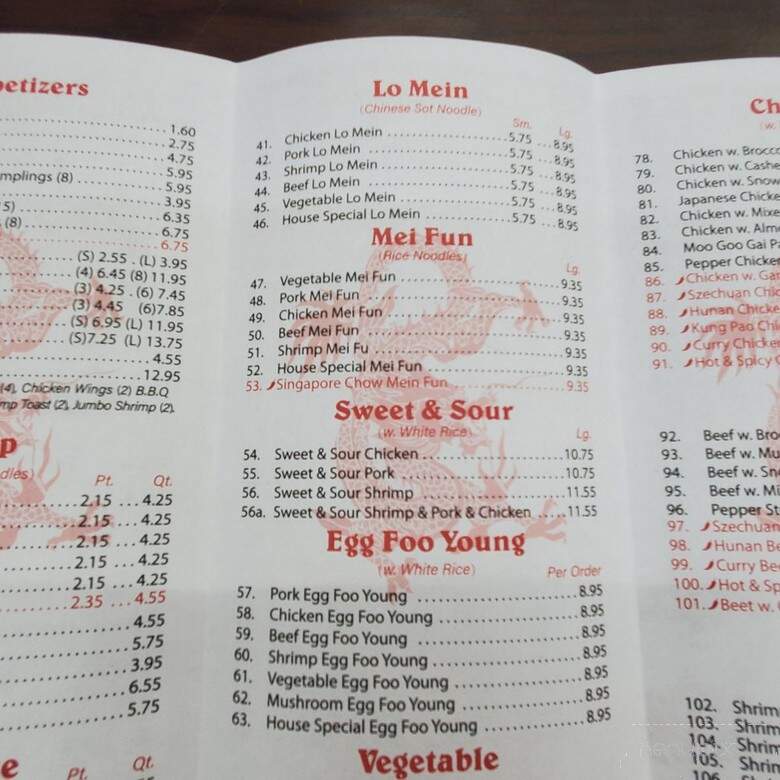 Lucky Dragon - Columbus, GA menu_pic